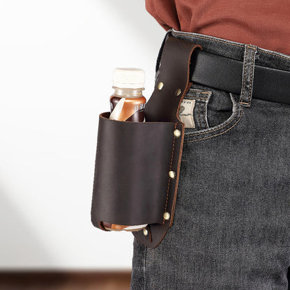 Leather Belt Water Bottle Holder