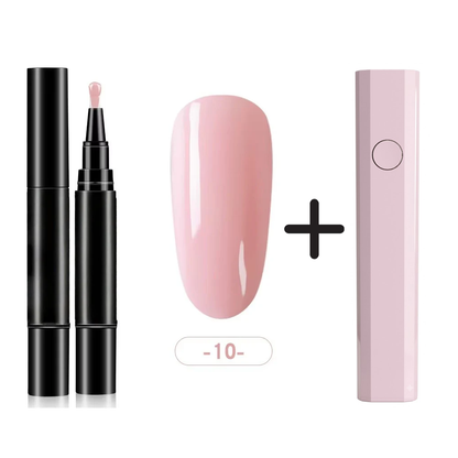 One Step Nail Gel Pen🎨Free handheld mini UV nail lamp