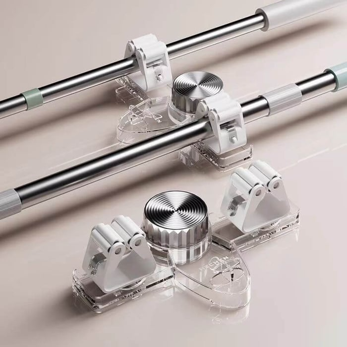 Creative Suction Cup Mop Clamp