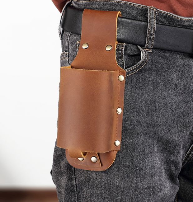 Leather Belt Water Bottle Holder