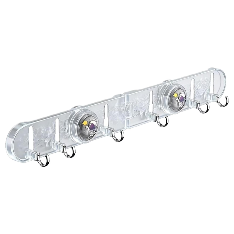 Foldable Suction Corner Multi-Hook Rack