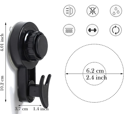 Vacuum Rotating Suction Cup Hooks PRO