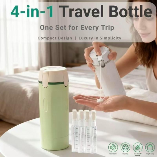 4-in-1 Travel Dispenser Bottle
