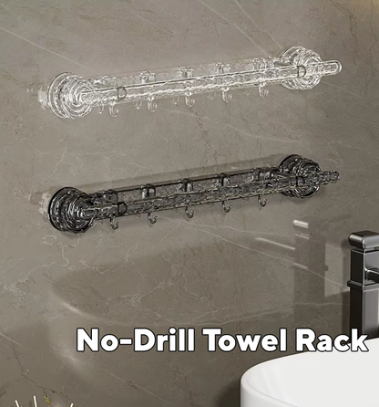 No-Drill Towel Rack