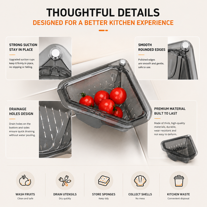 Magnetic Triangle Sink Strainer