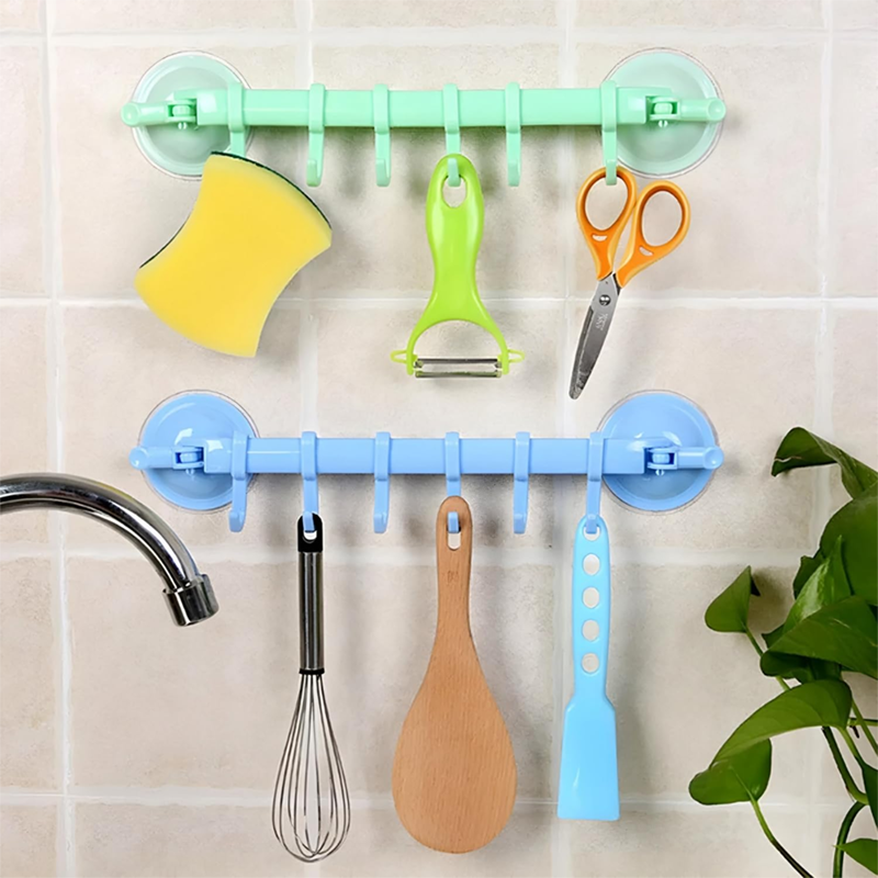 Wall Rack with Hooks