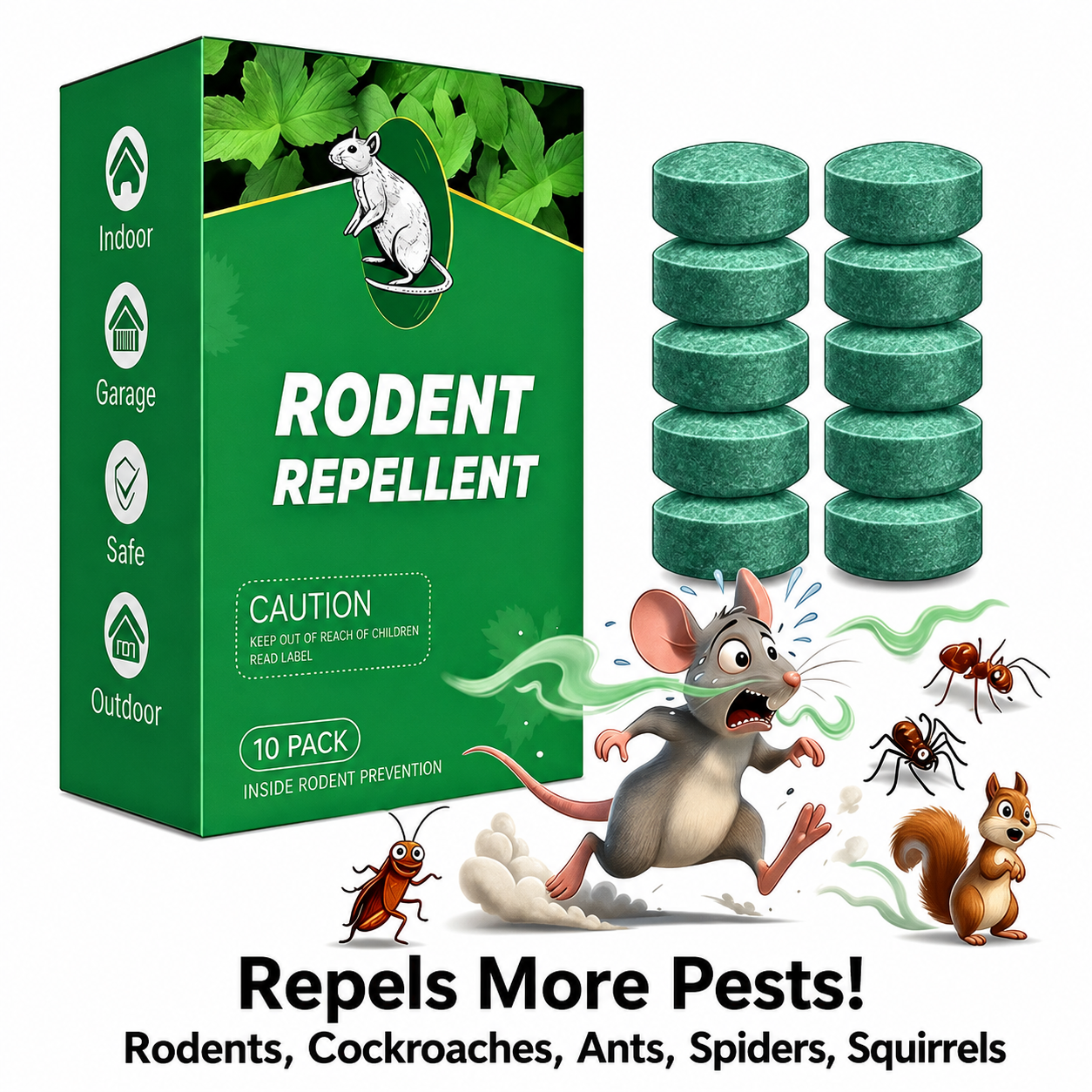 Rodent Repellent Peppermint Oil Control Pest Repellent Pods For Vehicle & Home Pro