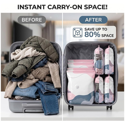 No-Pump 3D Vacuum Storage Bags