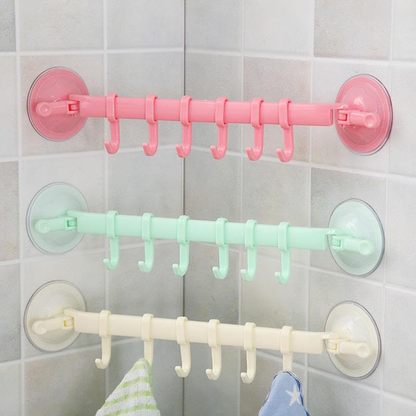 Wall Rack with Hooks