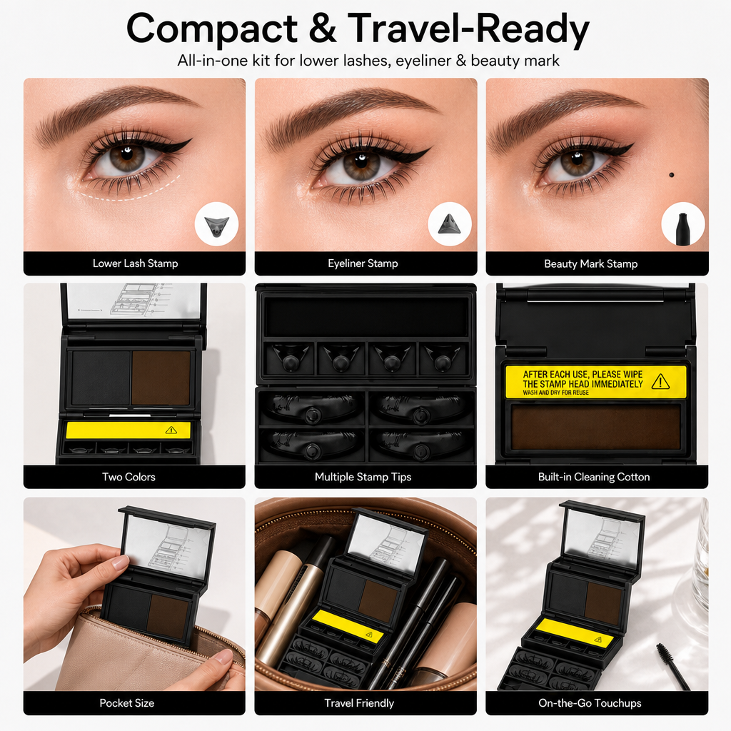 3-in-1 Portable Eye Makeup Stamp Kit