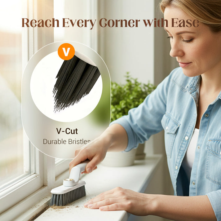 Multi-Function Rotating Hard Bristle Cleaning Brush