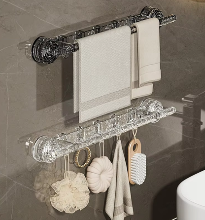 No-Drill Towel Rack