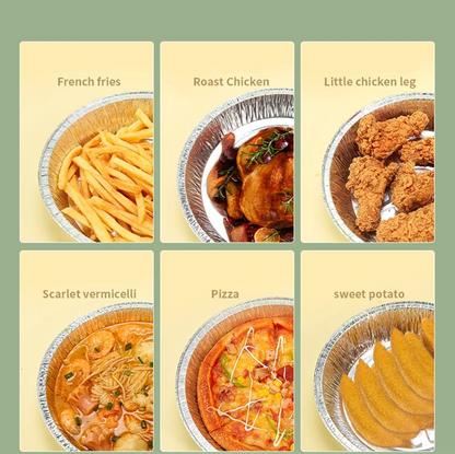 Reusable Aluminum Foil Cooking Basket Inserts (50 PCS)