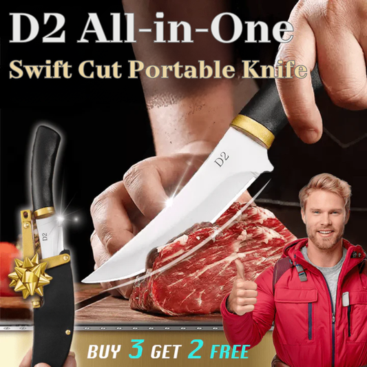 D2 All-in-One Swift Cut Portable Knife