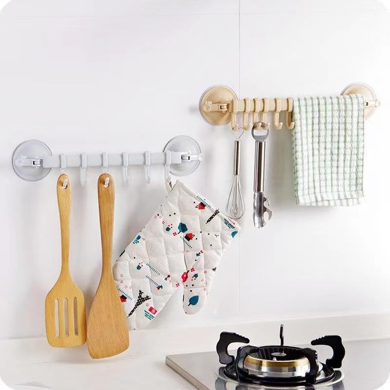 Wall Rack with Hooks
