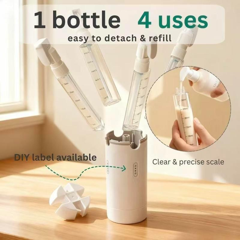 4-in-1 Travel Dispenser Bottle