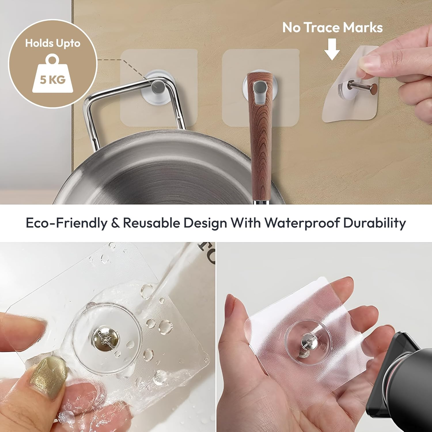 Self-Adhesive Screw Hooks