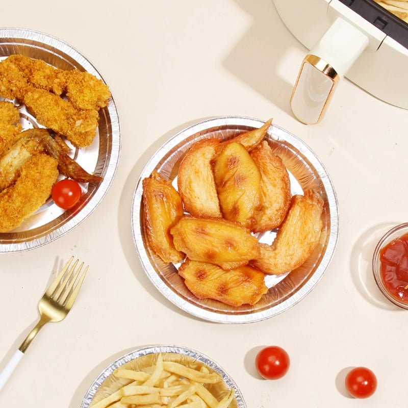 Reusable Aluminum Foil Cooking Basket Inserts (50 PCS)