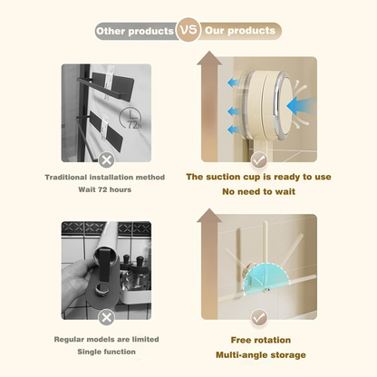 Multi-functional Suction Cup Kitchen Paper Towel Holder