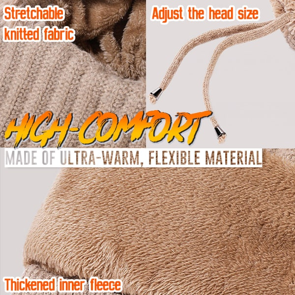 4-in-1 Full-Covering Winter Beanie Hat
