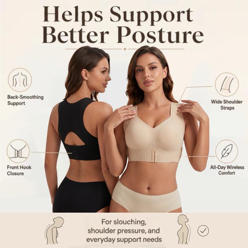 Posture-Perfect Wireless Bra – All-Day Comfort, Breathable & Summer-Ready 💕