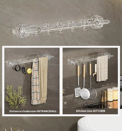 No-Drill Towel Rack