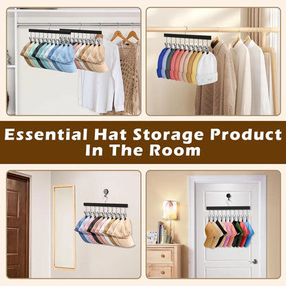 Wooden Clothes Organizer with 12 Stainless Steel Clips