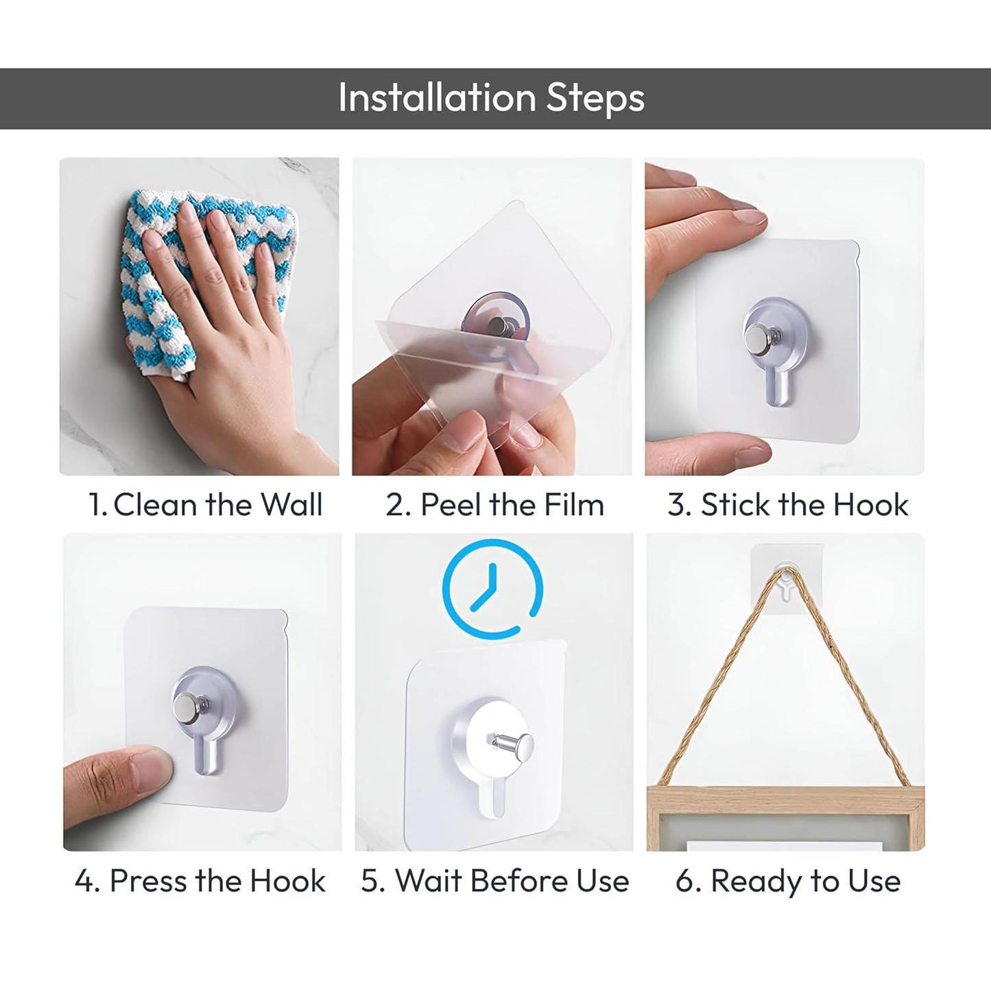 Self-Adhesive Screw Hooks