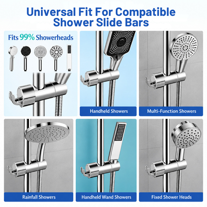 Adjustable Shower Head Holder for Slide Bar