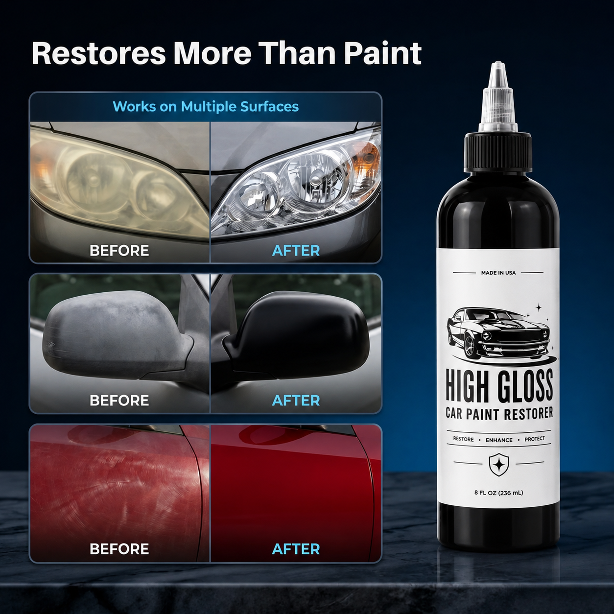 High Gloss Car Paint Restorer