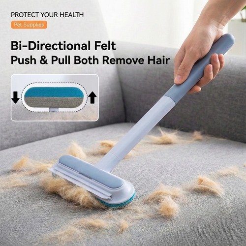 2-in-1 Pet Hair Remover & Glass Cleaning Brush