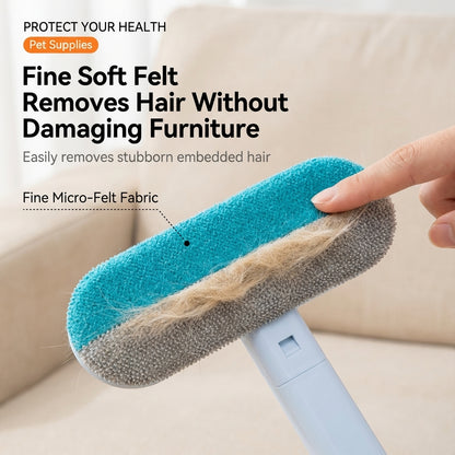 2-in-1 Pet Hair Remover & Glass Cleaning Brush