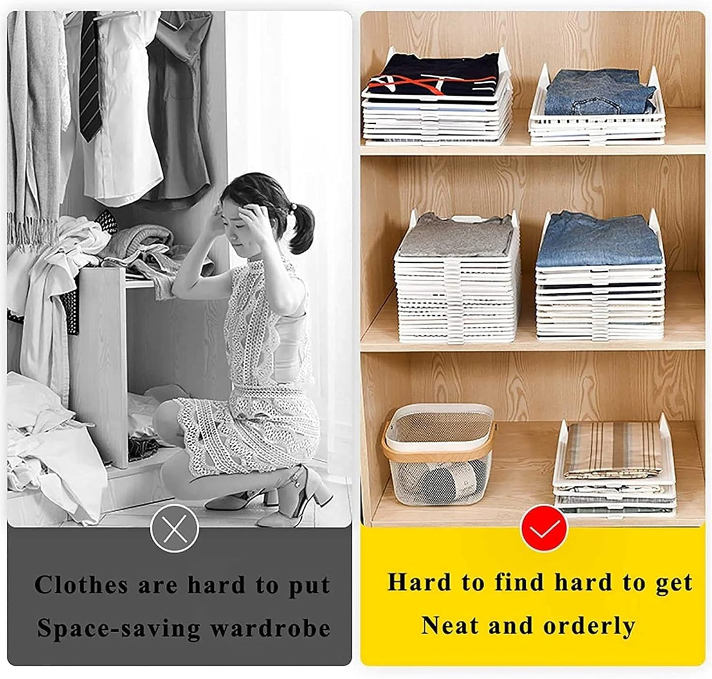 Lazy People Clothes Organizer Fold Clothes (5 PCS)