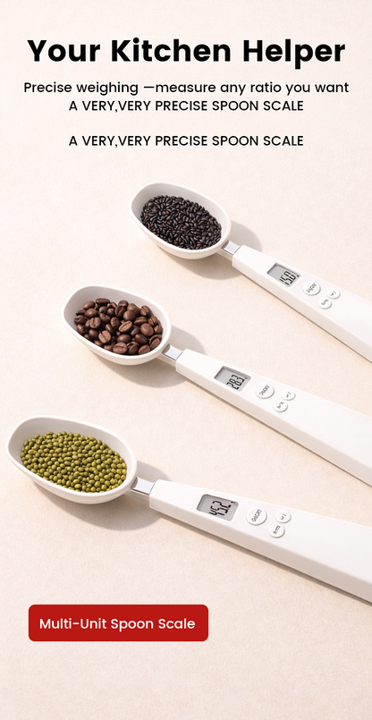Precision Digital Spoon Scale with 0.1g Accuracy