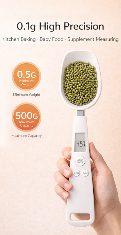 Precision Digital Spoon Scale with 0.1g Accuracy