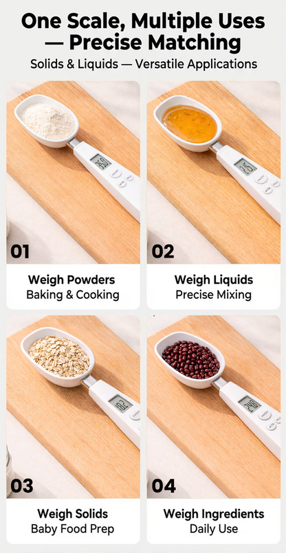 Precision Digital Spoon Scale with 0.1g Accuracy