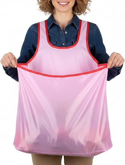 Portable Sleeveless Clothes Drying Apron with Large Pocket