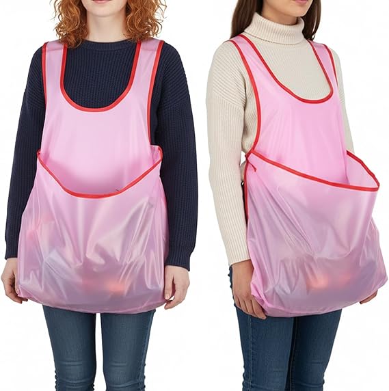 Portable Sleeveless Clothes Drying Apron with Large Pocket