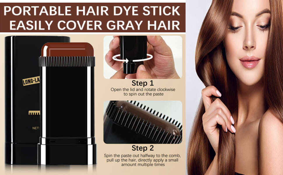 2-in-1 Hair Color Stick & Comb