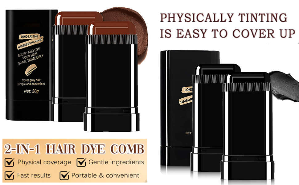 2-in-1 Hair Color Stick & Comb
