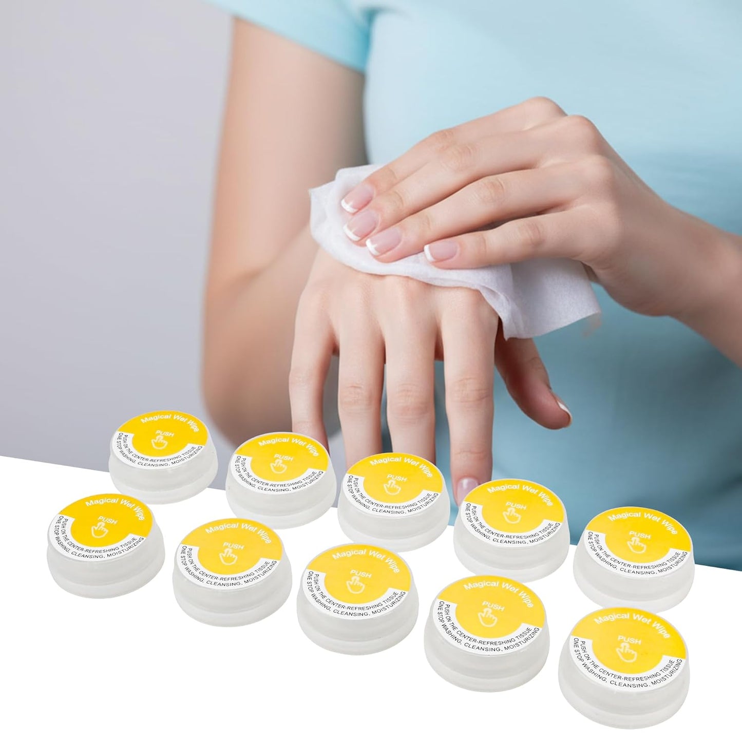 Lemon Scented Hand Wipes (10 PCS)