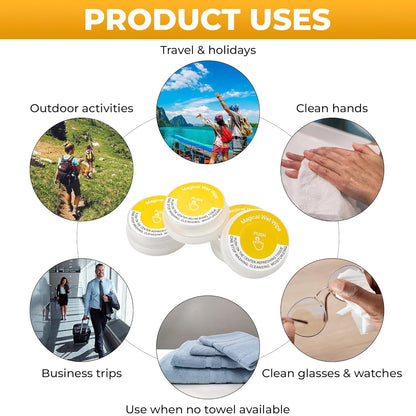 Lemon Scented Hand Wipes (10 PCS)