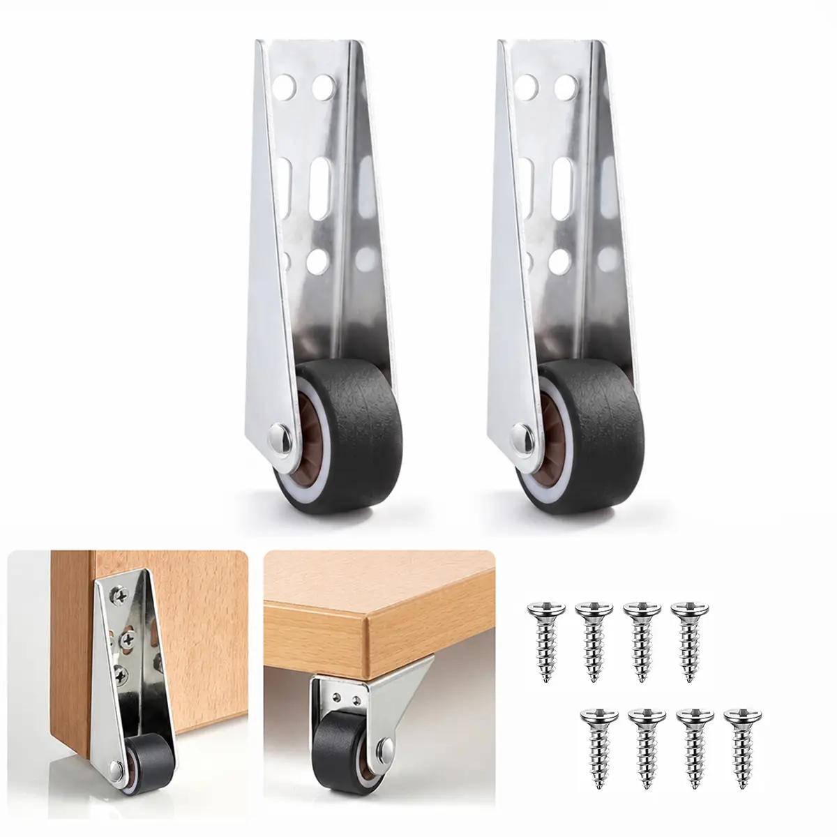 2 PCS Heavy Duty Sliding Door Bottom Guide Roller Wheels