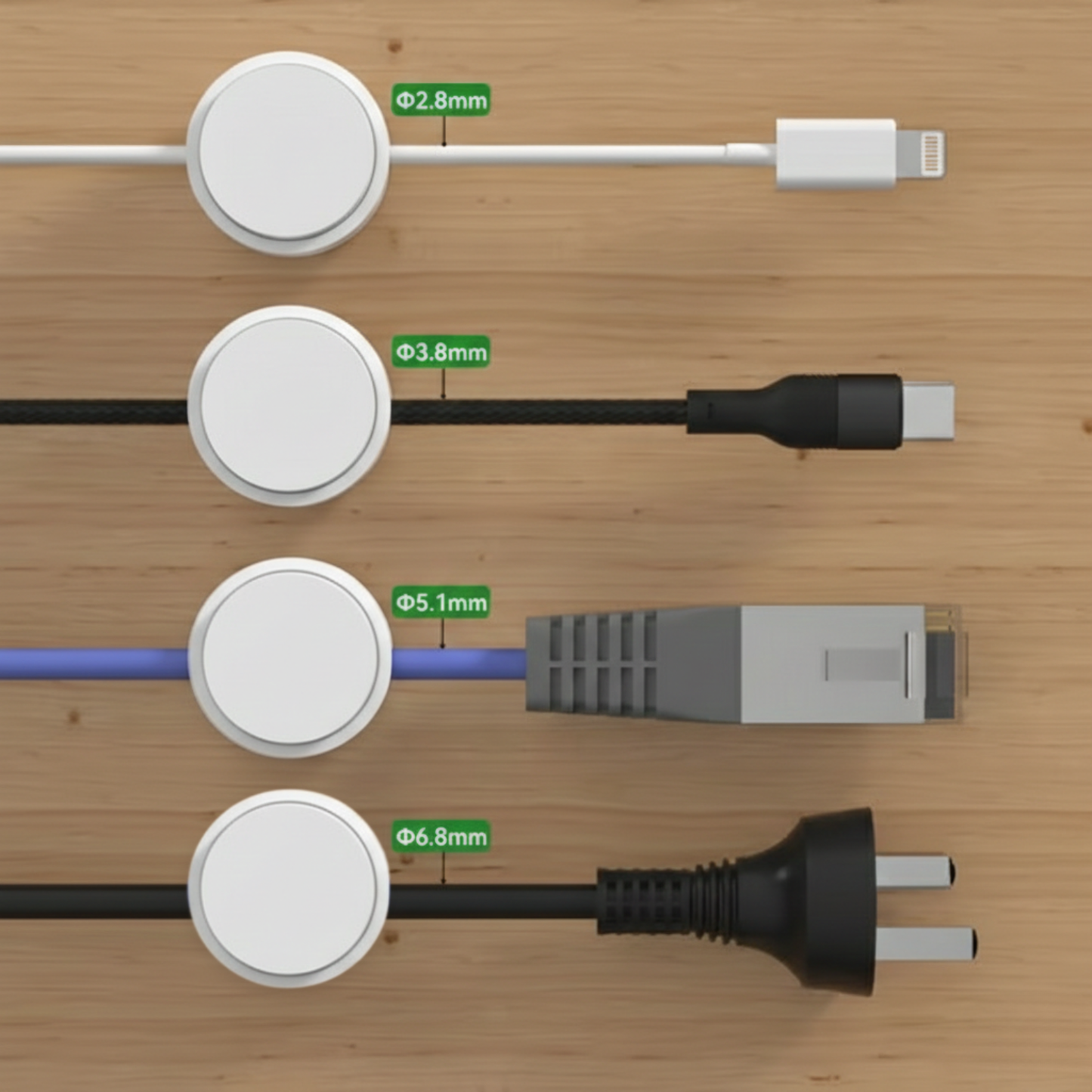 Charging Cable Magnetic Organizer