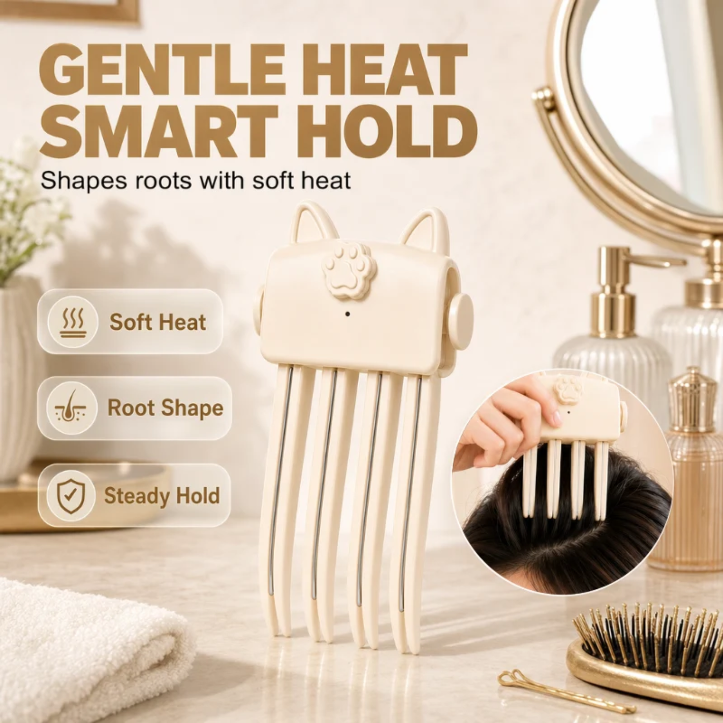 Wireless Heated Volumizing Root Lift Clip