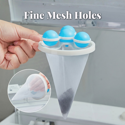 3 Count Washing Machine Filter Bag, Reusable Floating Hair Filter for Laundry