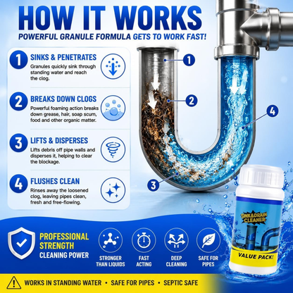 Quick Foaming Sink & Drain Cleaner Powder