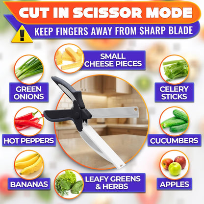 2 in 1 Kitchen Scissors for Food