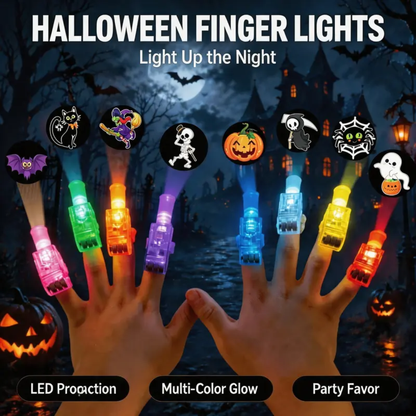 Halloween LED Finger Projection Lights