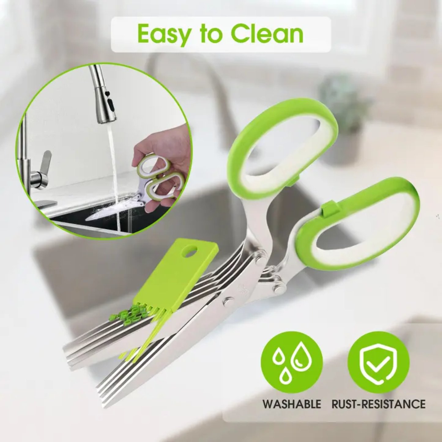 5-Blade Herb & Scallion Kitchen Scissors